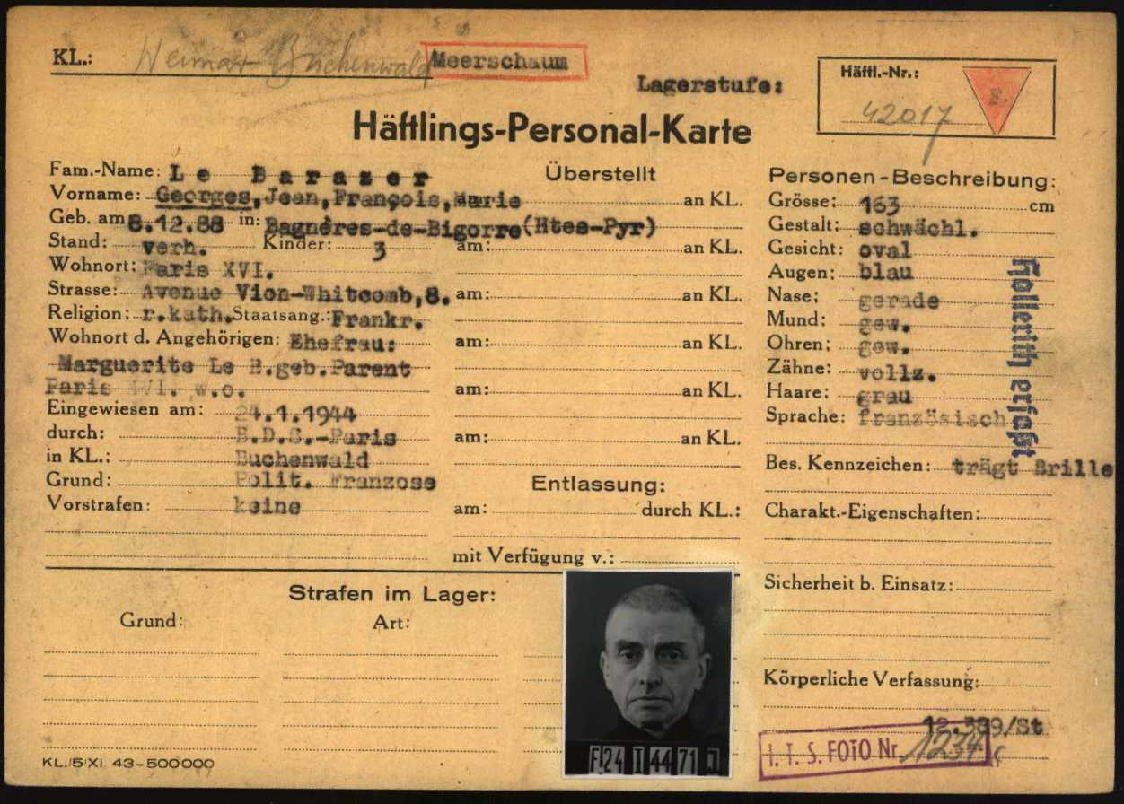 Le Barazer Georges Buchenwald